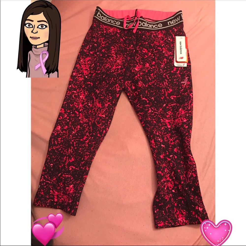 🆕BREAST CANCER AWARENESS CROP LEGGING NEW BALANCE